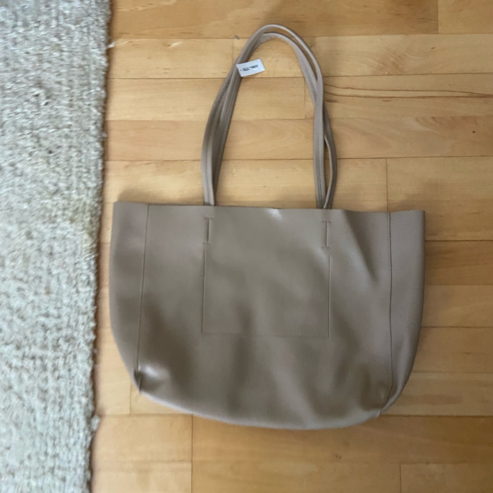 Old navy taupe tote bag